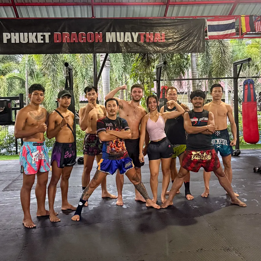 Phuket Dragon Muay Thai gym · the training venue for Enimsay retreats
